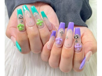 マイネイル 池袋(My Nail)の写真/【10本時間無制限でパーツ付け放題♪ジェル¥9000/スカルプ¥13000】高技術&ハイセンスなサロンです!!