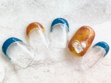 コーラルワン(CORAL ONE)/秋フレンチネイル