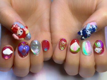 リバティ(liberty)/新宿3dネイル マイメロネイル