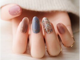 ツイード大人上品ネイル