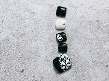 シェリーネイル(Cherie Nail)/花柄フットネイル♪