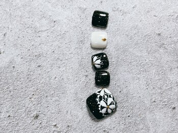 シェリーネイル(Cherie Nail)/花柄フットネイル♪