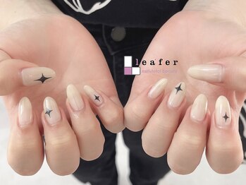 リーファネイルズ 岡山学南町店(Lea'ferNails)/シンプルデザイン