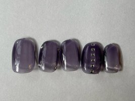 パープルワンカラースタッズ