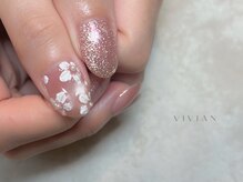 ヴィヴィアン ネイル(Vivian nail)/手描きフラワー マグネット