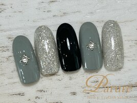 定額A　グレー　シンプル