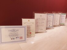 メディボーテサロン(MEDI BEAUTE SALON)/色んな資格を取得してきました