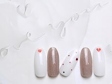 ネイルサロン&スクール ジーナ(GINA)/シアーホワイト×ハート