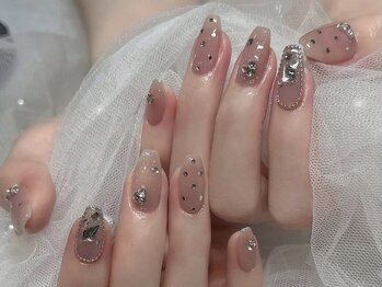 ピンクベージュネイル 担当西村