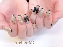 アトリエ エムシー 新富町(Atelier MC)/新生活デビューのワンホンネイル