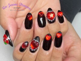 【自爪ネイル】ハートネイル