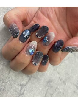 ネイルサロンファストネイルプラス 新宿店(FAST NAIL PLUS)/夏ネイル2023【人魚の鱗】