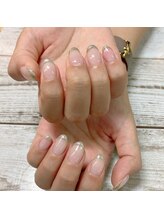 ミファネイル(mihwa nail)/ラメフレンチ♪