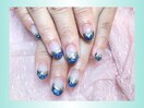 キラキラフレンチネイル☆