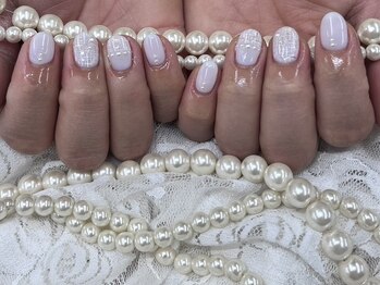 ハニービービー(Honey Bee Bee)/ピンクツイードネイル