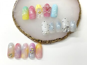 ジュエル(Jewel)の写真/トレンドのデザインをお得に♪何度でも【オフ/ケア込みの定額¥7280】で通いやすい！マグネットネイルも◎