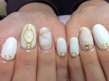 ネイルネイル 南森町店(nailnail)/時計モチーフのガーリィネイル♪