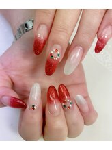 ネイルサロン ティアラリュクス 市川北口店(Tiara Luxe)/Xmas☆スカルプチュア