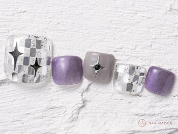 ネイルメゾン 池袋店(NAIL MAISON)/フットキラキラホロ星￥9000