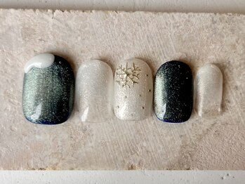 カラ ネイル 中津店(calla nail)/Crystal of snow