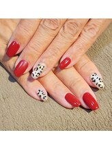 サヴァ アイラッシュアンドネイル(sava)/【鉄板♪ボルドー×ヒョウ柄】