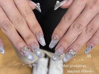 リンドネイル バイ モカ アンド ララ(Lind nail by moca and LaLa)/【mian】マグネットフレンチ