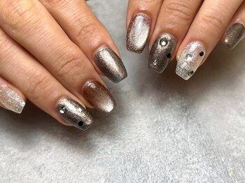 ココロネイル 住吉店(Cocolo nail)の写真/【ハンドデザインフリー/ケア&次回付替オフ代込(1ヵ月以内)¥6,600~】フリーデザインであなたの"好き"を形に