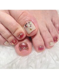 Christmas foot nail♪