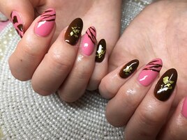 バレンタインネイル