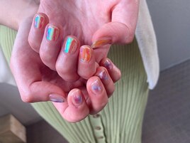 チグハグうるうるネイル