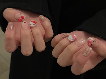 ヴィコ 名古屋栄(vico)/キティちゃんネイル/@vico_ktgw