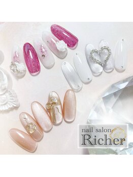 エスフィーネイルサロン リシェル(Esfy nailsalon Richer)/ジェル 選べるワンホンアート