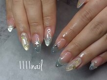 イチイチイチイチネイル(1111nail)/空色グラデ♪