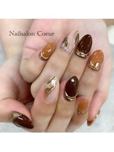 ネイルサロン クール(Nailsalon Coeur)/アニマル柄　パイソン