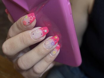 アイネイルズ 梅田店(I nails)/Meg限定カラフル星ネイル