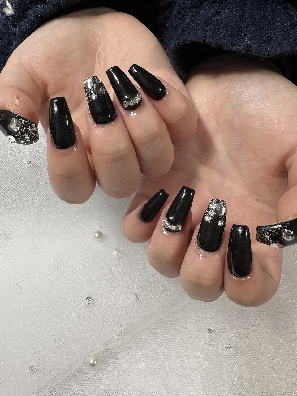 2026年春トレンド】ブラック ワンカラーのネイルデザイン集｜人気順｜6