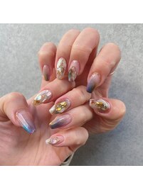 オーロラニュアンスネイル♪