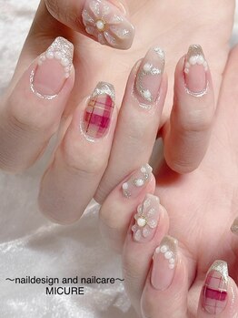 ココルーチェ ネイル バイ ミキュア(CocoLuce nail by MICURE)の写真/≪口コミ投稿or公式LINE登録でパラフィンパック≫持ち込みデザインOK◎どんなデザインも均一料金が嬉しい♪