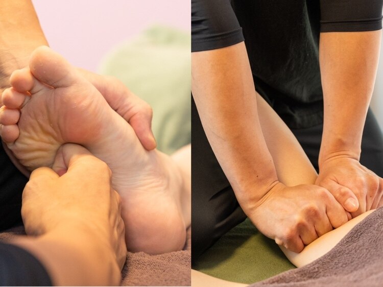 【1か月以内のご来店】本格足つぼ＋太ももリンパ流し80分￥10000→￥9000