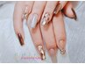 《Hand》長さ出し（チップ）ワンカラー＋2本アート