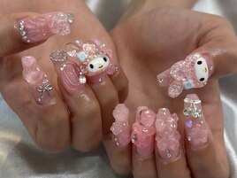 クリアピンクネイル