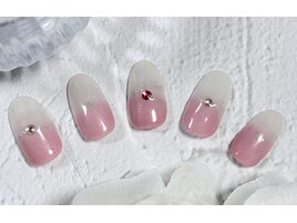 グラデーション×ピンクホワイト