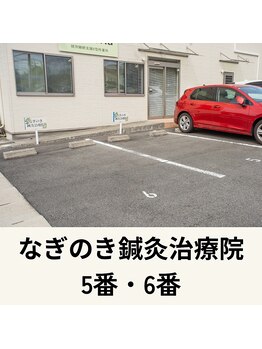 なぎのき鍼灸治療院/店舗駐車場5番・6番