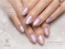 キザキ(Kizaki)/マグネット×フラッシュネイル