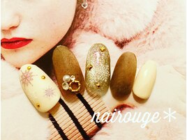 ニット×マグネットネイル♪