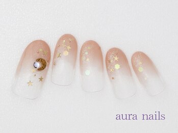 アウラネイルズ(aura nails)/☆ベーシックデザイン￥7800
