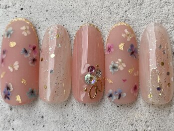 フリークネイル(FREAK Nail)/マットドライフラワー ¥14000