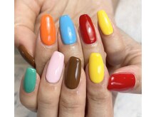 ヘアーアンドネイル ルシア(Hair&Nail Lucia)/カラフルチョコっぽく！