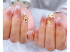 ひまわりネイル