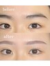 似合わせ眉毛スタイリング(骨格分析・眉毛Wax脱毛・間引き・メイク込)　